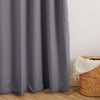 Nest Chevron Ultra Blockout Eyelet Unlined Curtain Charcoal