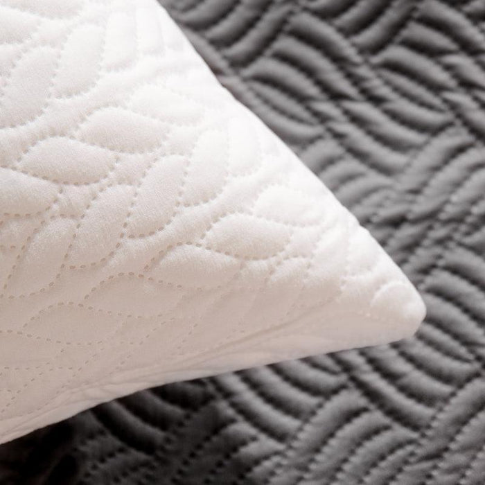 Nest Classic Embossed Pillowcase Pair - White-Pillowcase