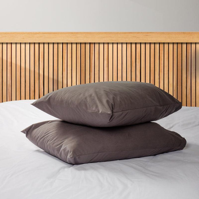 Nest Cloud Collection Standard Pillowcase Pair - Charcoal-Pillow Cases