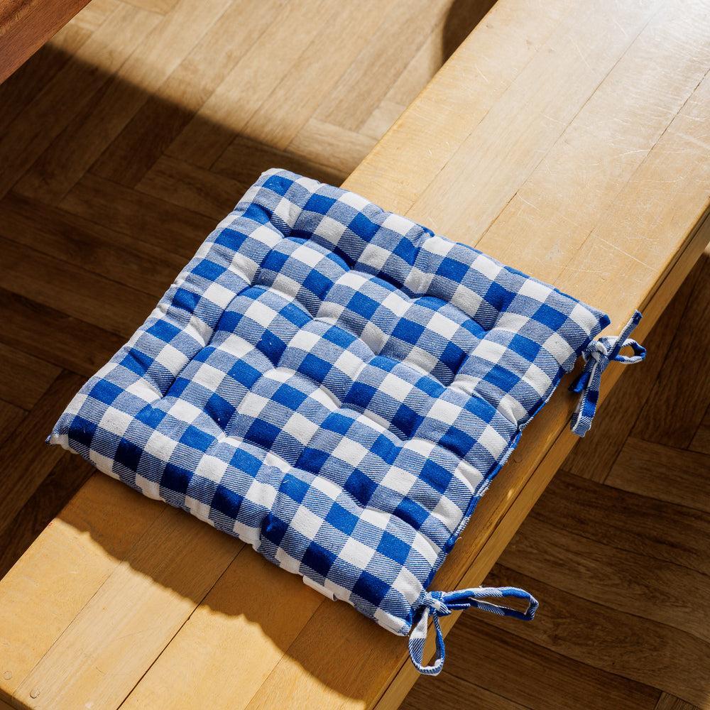 Nest Collection Harbour Blue Chair Pad-Chair Pads