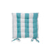 Nest Collection Seafoam Stripe Chair Pad-Chair Pads