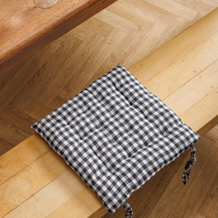 Nest Collection Tidal Plaid Chair Pad-Chair Pads