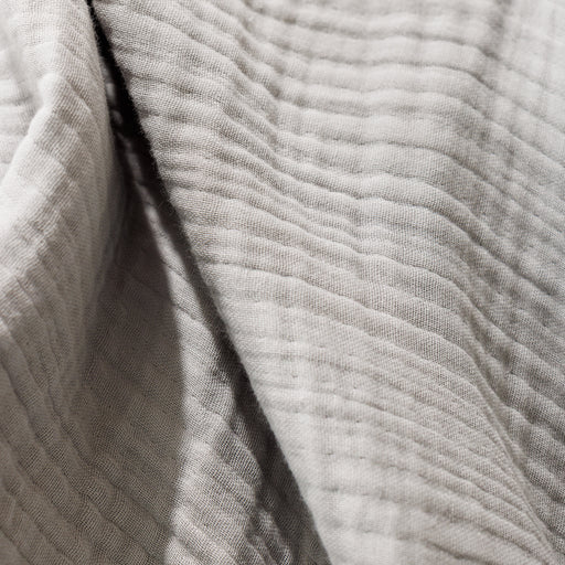 Nest Cotton Hemmed Throw Mid Silver-Throws