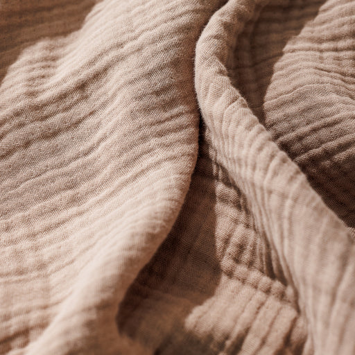 Nest Cotton Hemmed Throw Mushroom-Throws