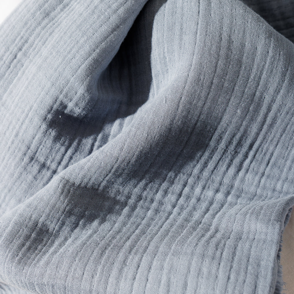 Nest Cotton Throw Light Blue-Throws