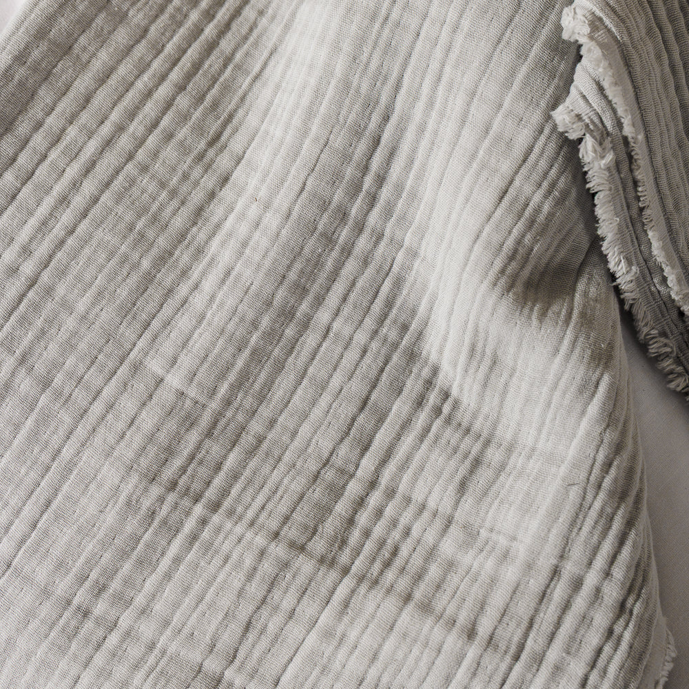 Nest Cotton Throw Silver-Throws