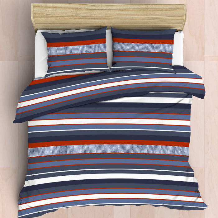 Easy Care Polycotton 144 TC Duvet Cover Set Nautical