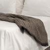 Nest Linen Cotton Throw Charcoal