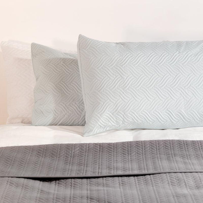 Nest Nova Embossed Pillowcase Pair - Duck Egg-Pillowcase