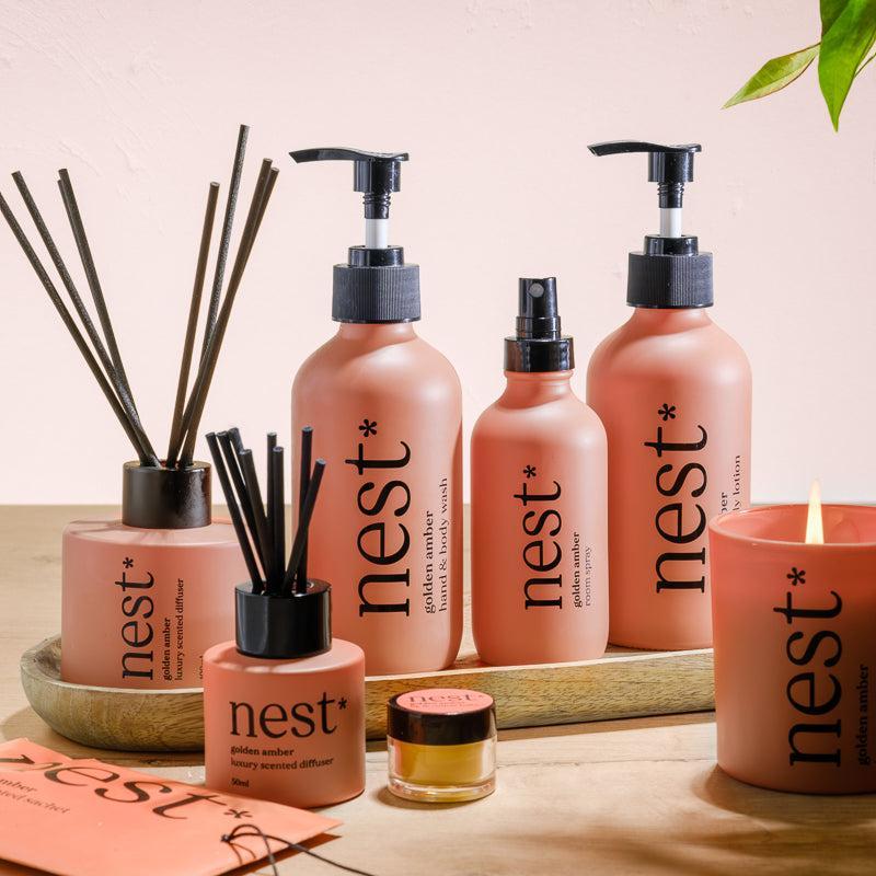 Nest Shades Golden Amber Diffuser 100ml-Diffuser