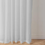 Nest Sicily Taped Unlined Curtain Silver