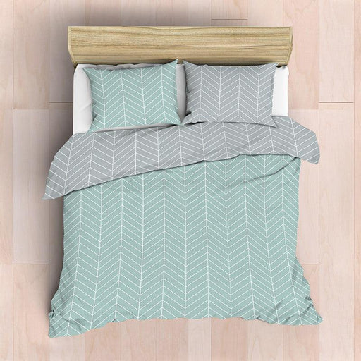 Nest Soft Touch Essentials Reversible Duvet Cover Set Chevron-Duvet Cover Set
