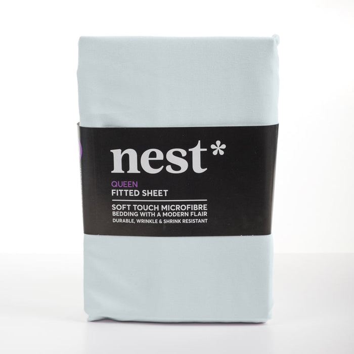 Nest Soft Touch Essentials Fitted Sheet - Duck Egg