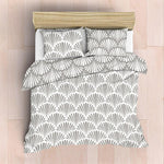 Nest Soft Touch Essentials Grey Shell Reversible Duvet Cover Set