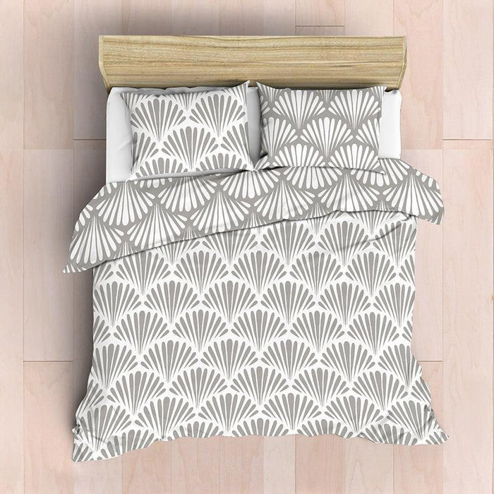 Nest Soft Touch Essentials Reversible Duvet Cover Set Grey Shell-Duvet Cover Set