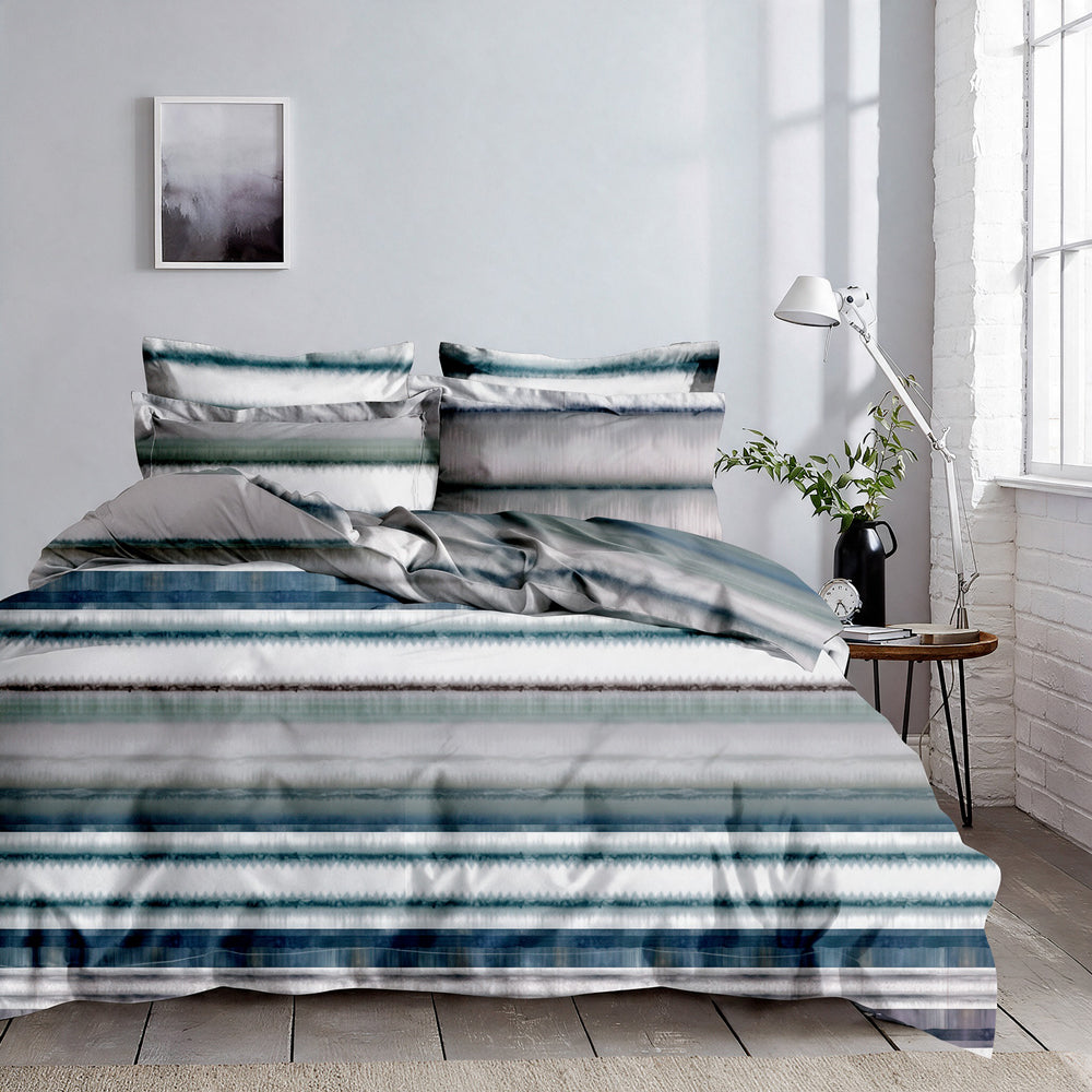 Nest Soft Touch Essentials Tide Line Duvet Cover Set-Duvet Cover Sets