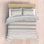 Nest Soft Touch Essentials Urban Stripe Duvet Cover Set Natural