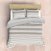 Nest Soft Touch Essentials Duvet Cover Set Urban Stripe Natural-Duvet Cover Set
