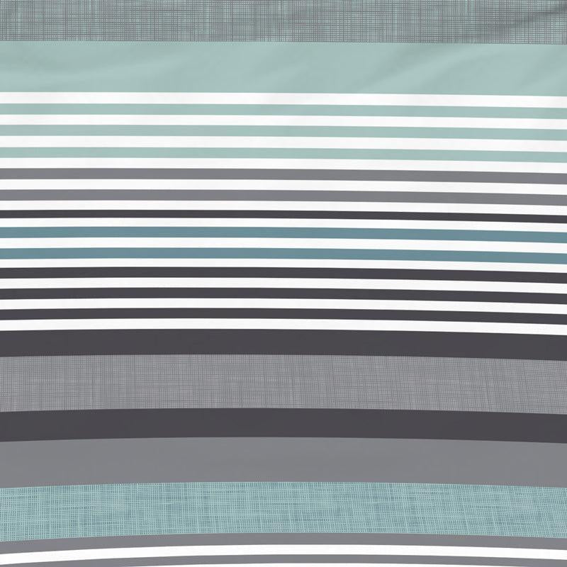 Nest Soft Touch Essentials Duvet Cover Set Aqua Whisper Stripe-Duvet Cover Set