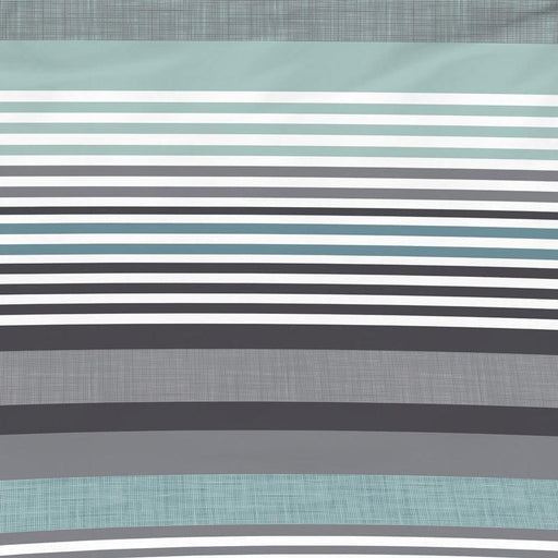 Nest Soft Touch Essentials Duvet Cover Set Aqua Whisper Stripe-Duvet Cover Set