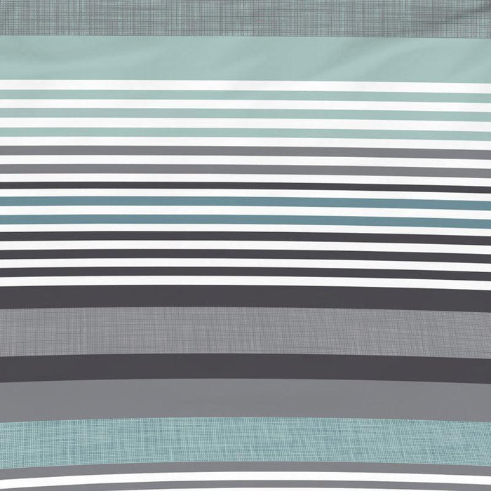 Nest Soft Touch Essentials Duvet Cover Set Aqua Whisper Stripe-Duvet Cover Set