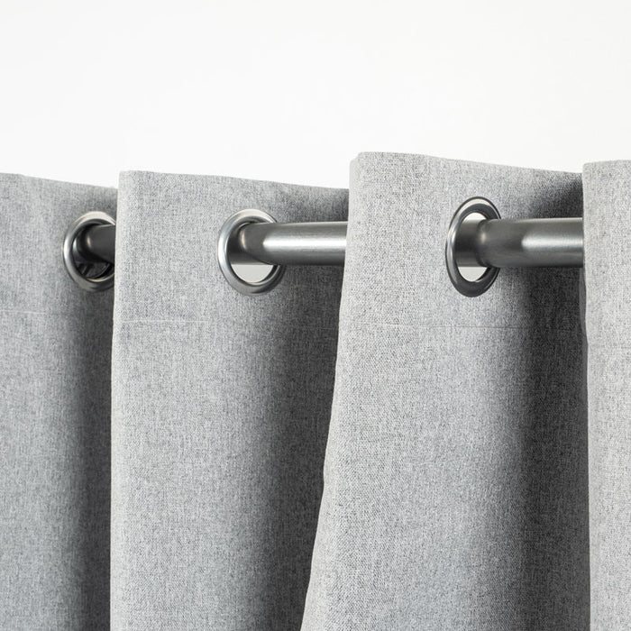 Nest Ultra Blockout Eyelet Curtain - Silver