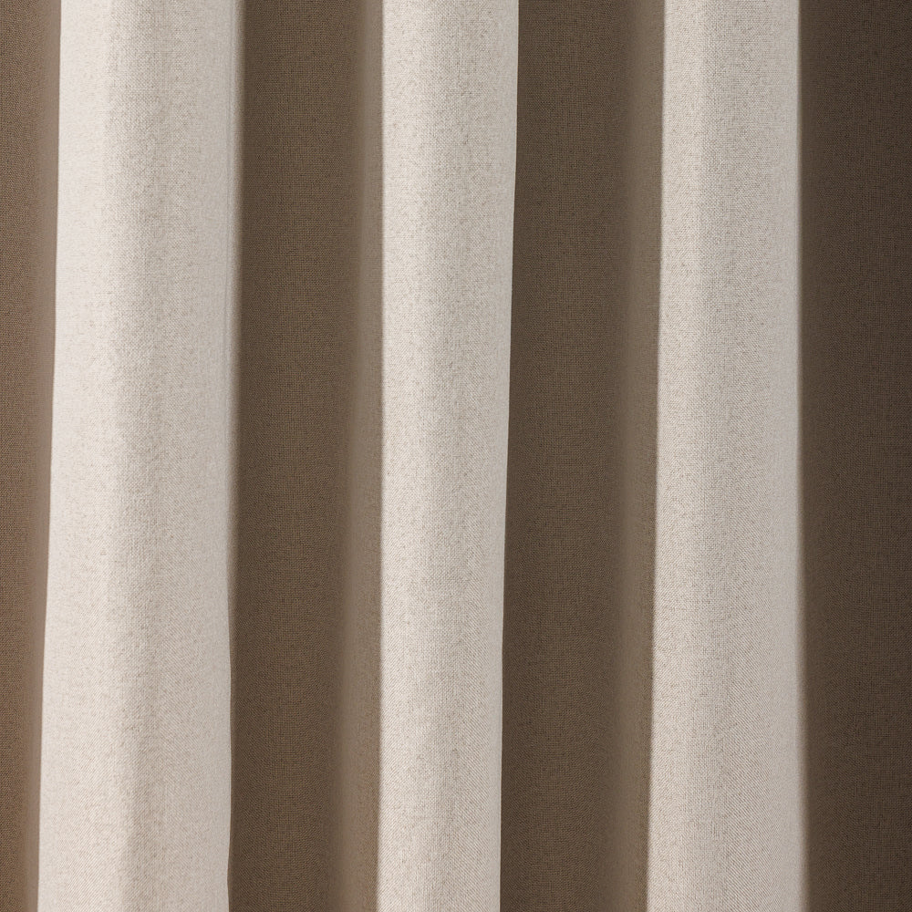 Nest Ultra Blockout Taped Curtain Natural-Curtains