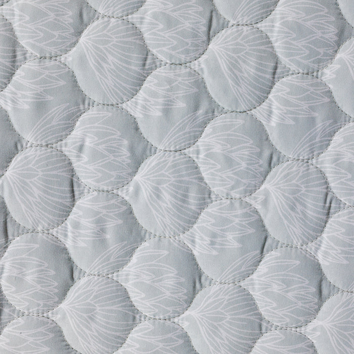 Nest Wild Protea Microfibre Printed Quilt Set Duck Egg-Quilts & Comforters
