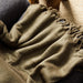 Nest Woollen Blend Blanket Throw Light Khaki-Blankets