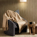 Nest Woollen Blend Blanket Throw Sand-Blankets