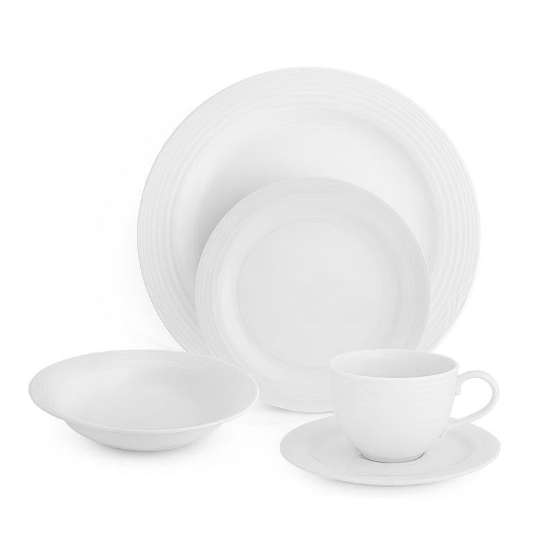 Noritake Arctic White 20 Piece Dinner Set | Ceramic – Whitehouse