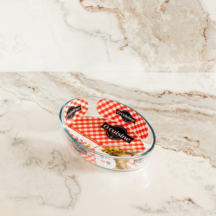 Ôcuisine® Glass Oval Roaster-Casseroles