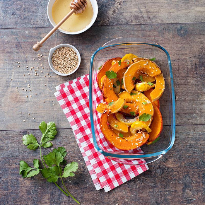 Ôcuisine® Glass Rectangular Casserole with Lid and Handles-CASSEROLE DISH