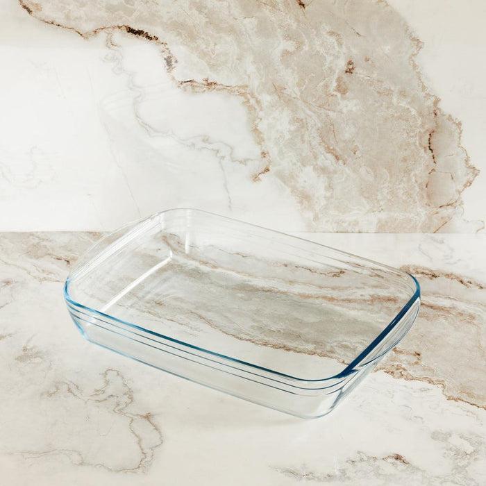 Ôcuisine® Glass Rectangular Roaster-Casseroles