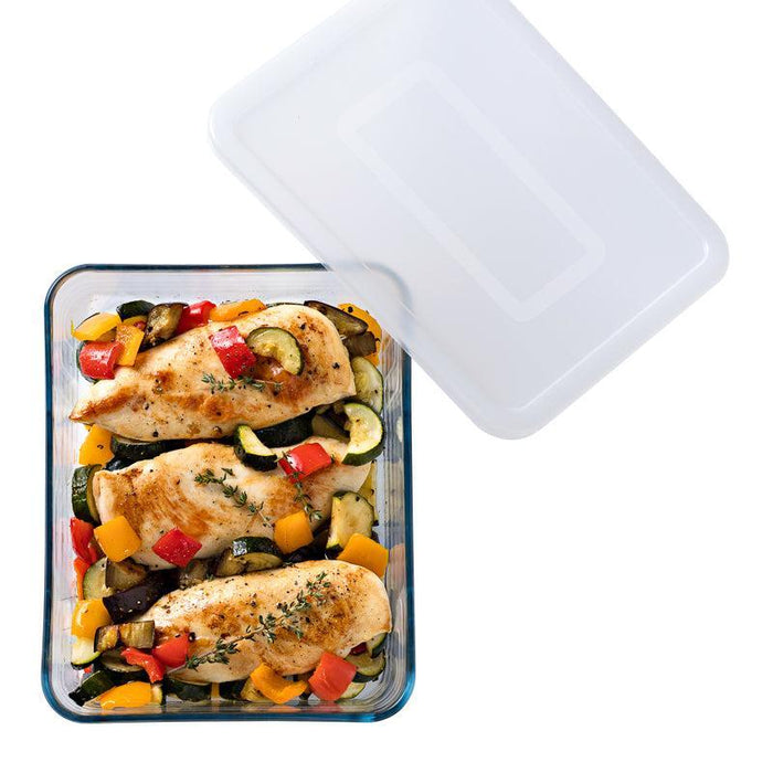 Ôcuisine® Glass Rectangular Roaster with Lid-CASSEROLE DISH
