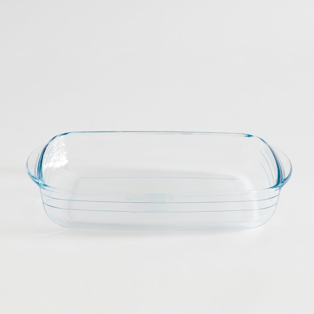 Ôcuisine® Glass Rectangular Roasters 2 Piece-Casseroles