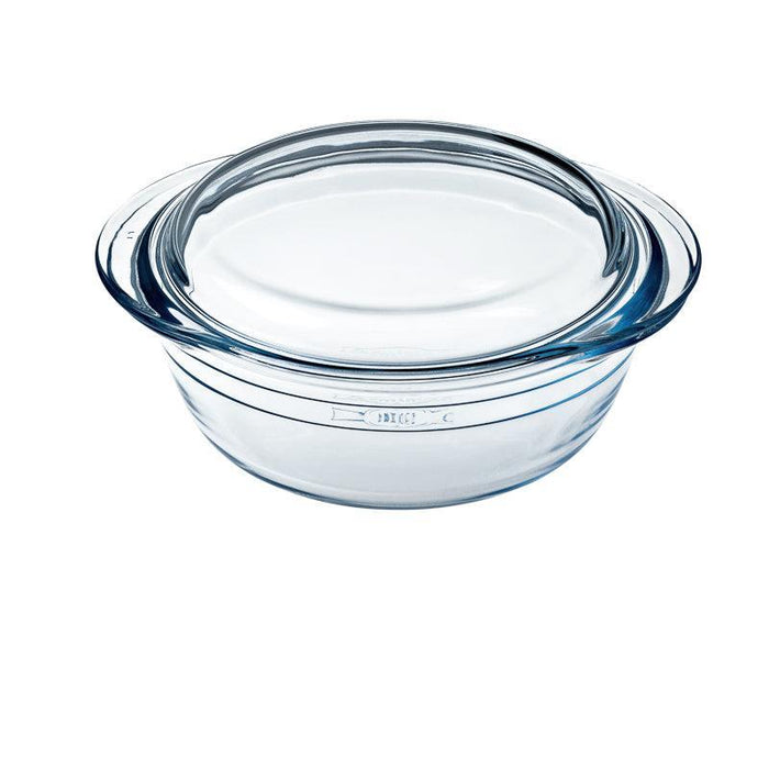 Ôcuisine® Glass Round Casserole with Lid-CASSEROLE DISH