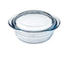 Ôcuisine® Glass Round Casserole with Lid-CASSEROLE DISH