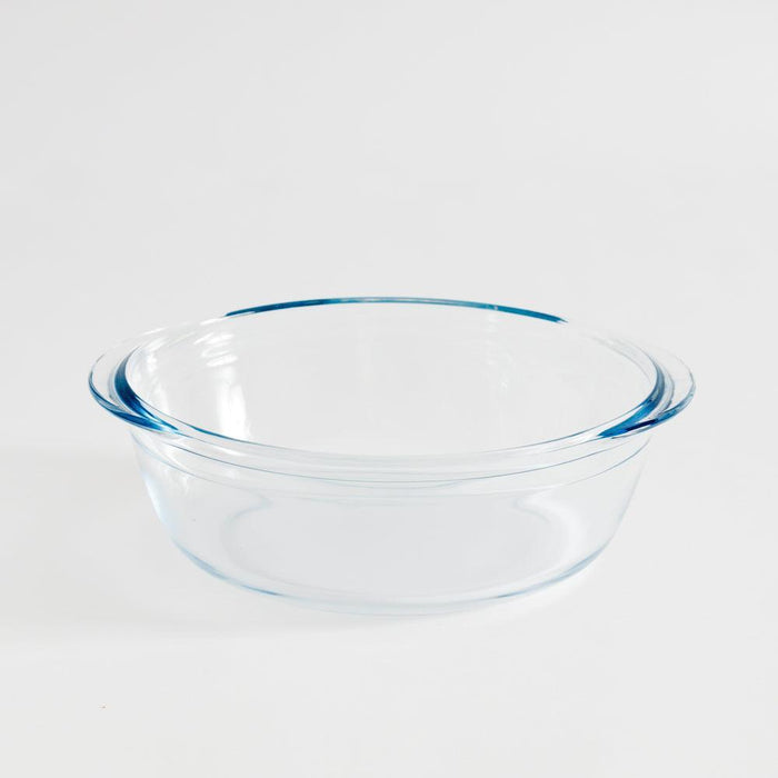 Ôcuisine® Glass Round Roaster with Lid Fridge and Freeze-Casseroles