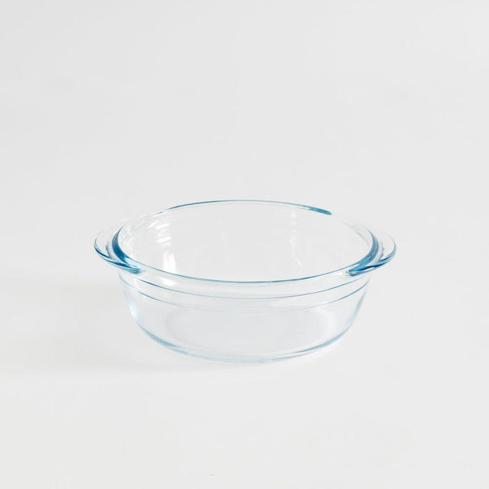 Ôcuisine® Glass Round Roaster with Lid Fridge and Freeze-Casseroles