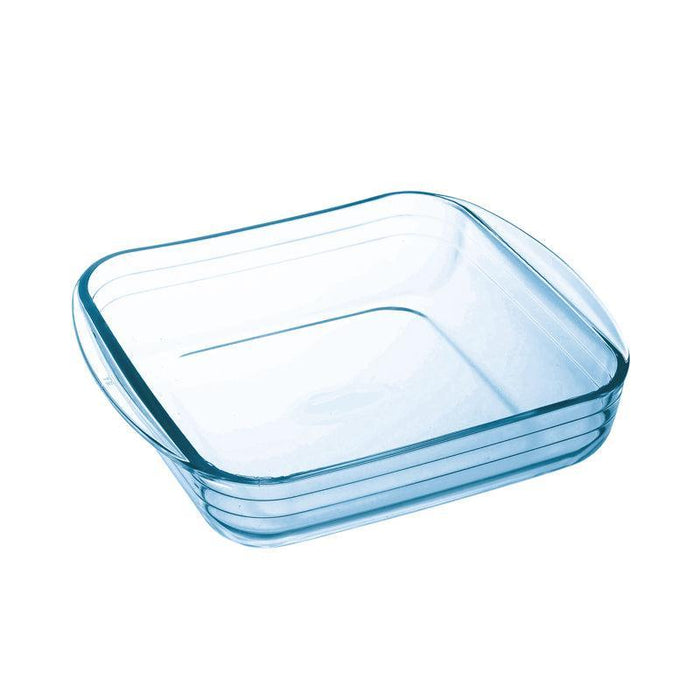 Ôcuisine® Glass Square Casserole with Lid and Handles-CASSEROLE DISH