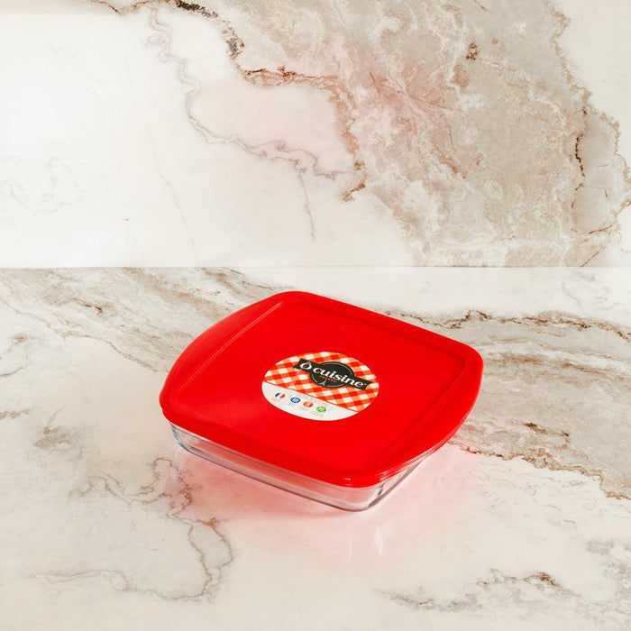 Ôcuisine® Glass Square Roaster with Lid Fridge and Freeze-Casseroles