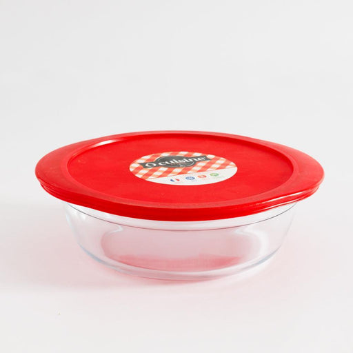 Ôcuisine® Glass Round Roaster with Lid Fridge and Freeze-Casseroles