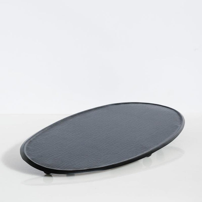 Oval Tray - Matt Black-Décor