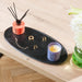 Oval Tray - Matt Black-Décor
