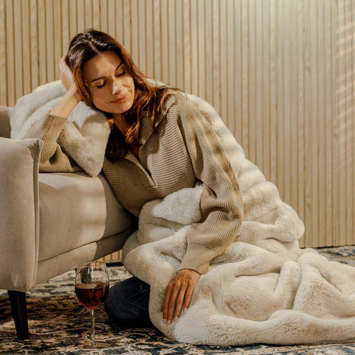 Pebble Mink Faux Fur Blanket Arctic-Blankets