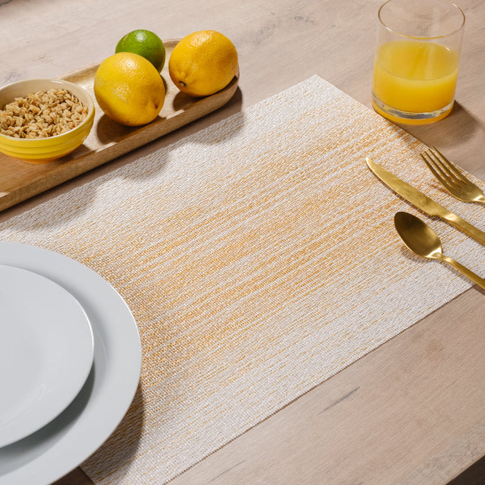 Placemat Distressed Orange - 6 Pack