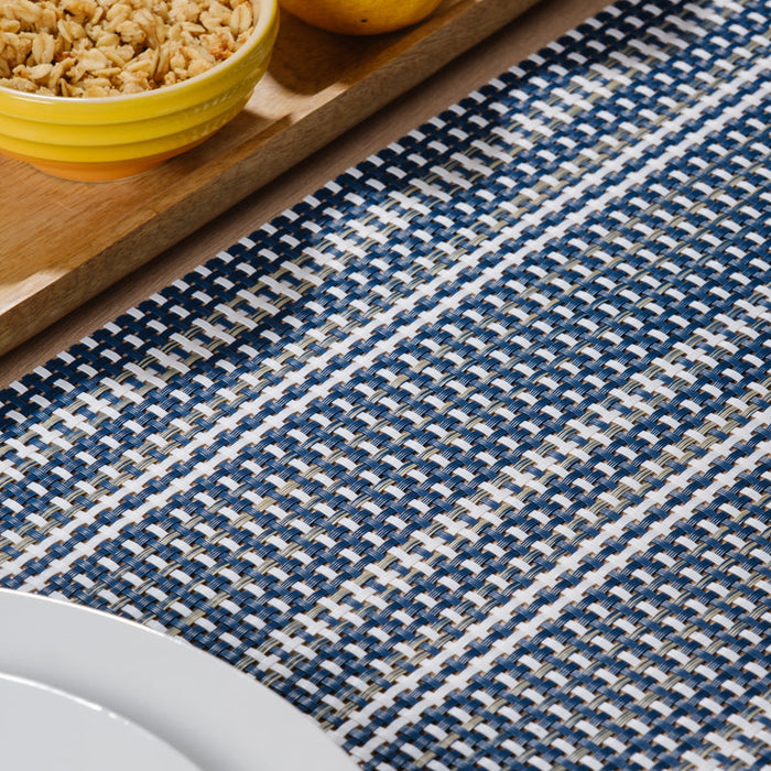 Placemat Two-Tone Dark Blue - 6 Pack