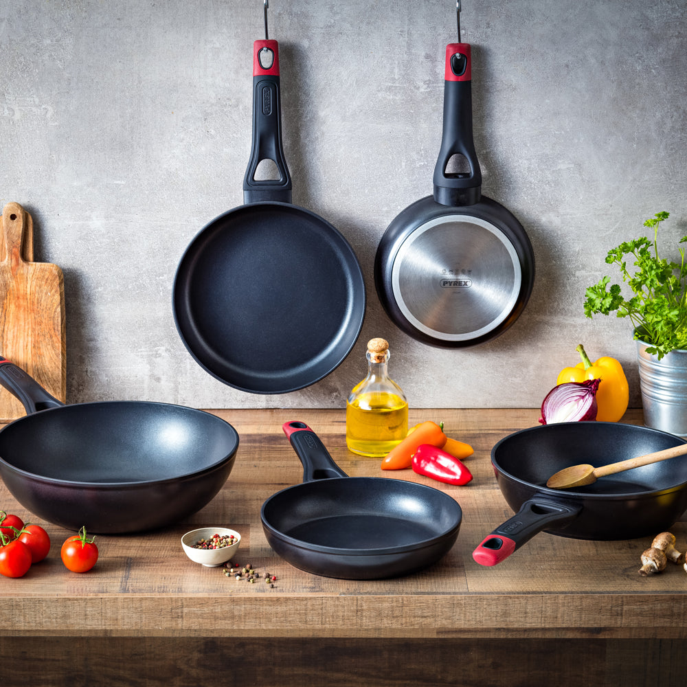 Pyrex Optima Deep Frying Pan-Frying Pan