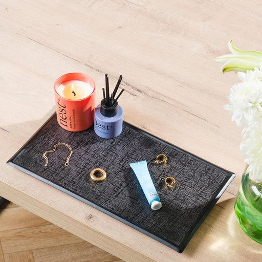 Rectangular Tray - Matt Black-Décor